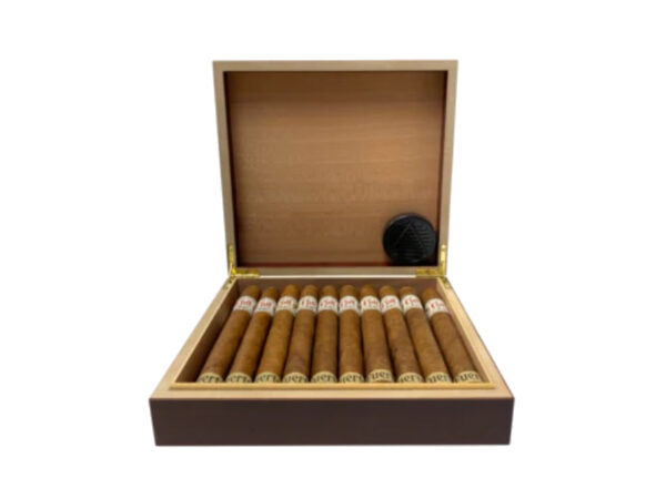 Humidor 20 szál szivar részére, cédrusfa szivardoboz, párásítóval - mahagóni, Angelo - Image 2