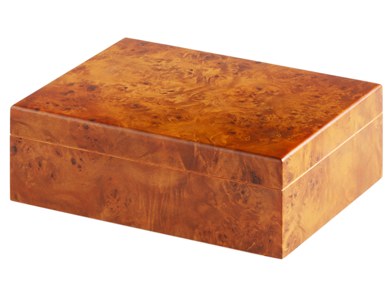 Humidor 30 szál szivar részére, cédrusfa szivar tároló doboz, párásítóval, hygrométerrel - bruyere + AJÁNDÉK szett! - Image 2