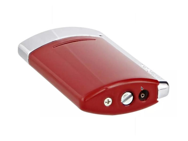 Luxus Szivaröngyújtó S.T. Dupont Mini - tűzpiros/króm - Image 5