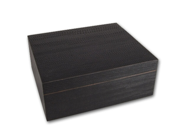 Humidor 40 szivar részére, fekete színű szivar tároló doboz, belső hygrométerrel, párásítóval - Achenty!