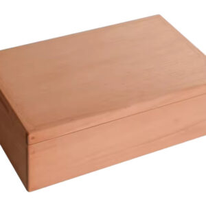 Humidor 80-90 szivar részére, tömör spanyol cédrusfa, natur szivar tároló doboz - Achenty!