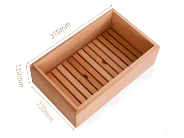 Humidor 80-90 szivar részére, tömör spanyol cédrusfa, natur szivar tároló doboz - Achenty! - Image 5