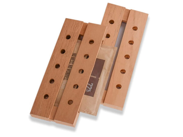 Humidor 80-90 szivar részére, tömör spanyol cédrusfa, natur szivar tároló doboz - Achenty! - Image 4