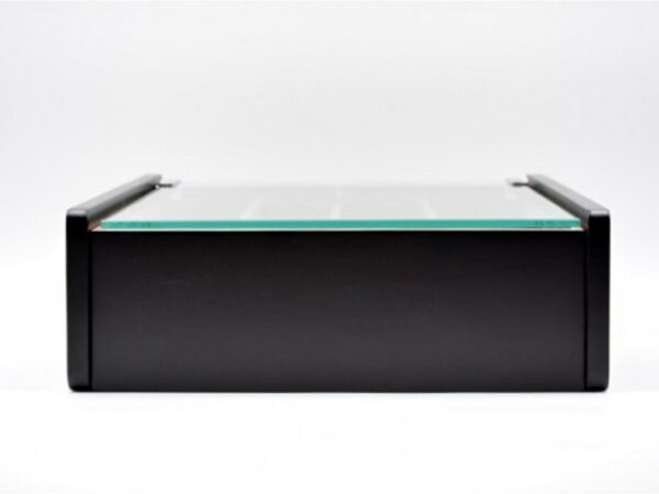 Hermoso humidor-Black 80-100 szálas szivardoboz, cédrusfa szivartartó doboz, üvegtető, párásító - fekete lakozott - Image 2
