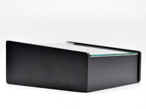 Hermoso humidor-Black 80-100 szálas szivardoboz, cédrusfa szivartartó doboz, üvegtető, párásító - fekete lakozott - Image 3