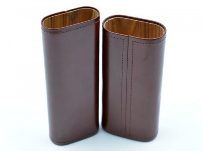 Szivartok - 3 szivar részére, barna bőr - Image 4