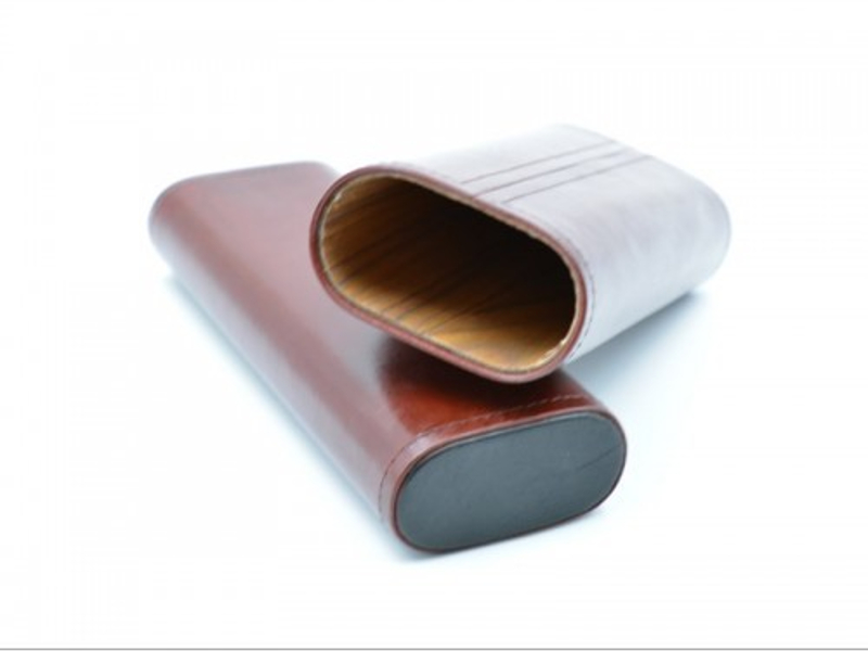 Szivartok - 3 szivar részére, barna bőr - Image 5