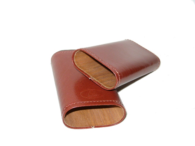 Szivartok - 3 szivar részére, barna bőr - Image 2